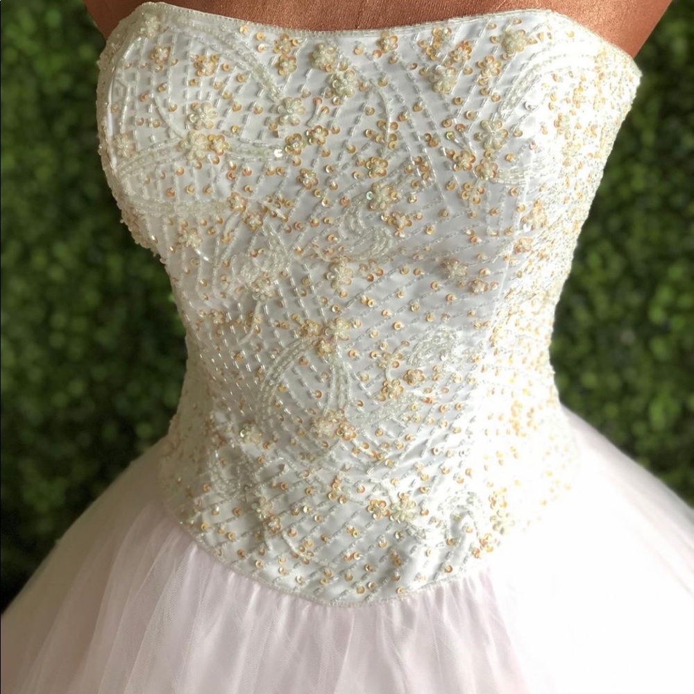 Strapless ball gown